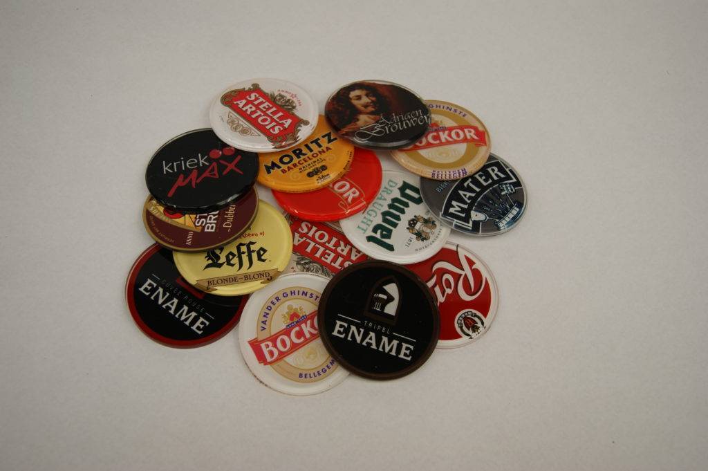 Medaillions achter taphendel