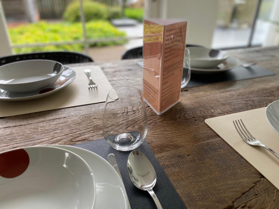 Plexi menuhouder pyramide/driehoek - Afbeelding 3