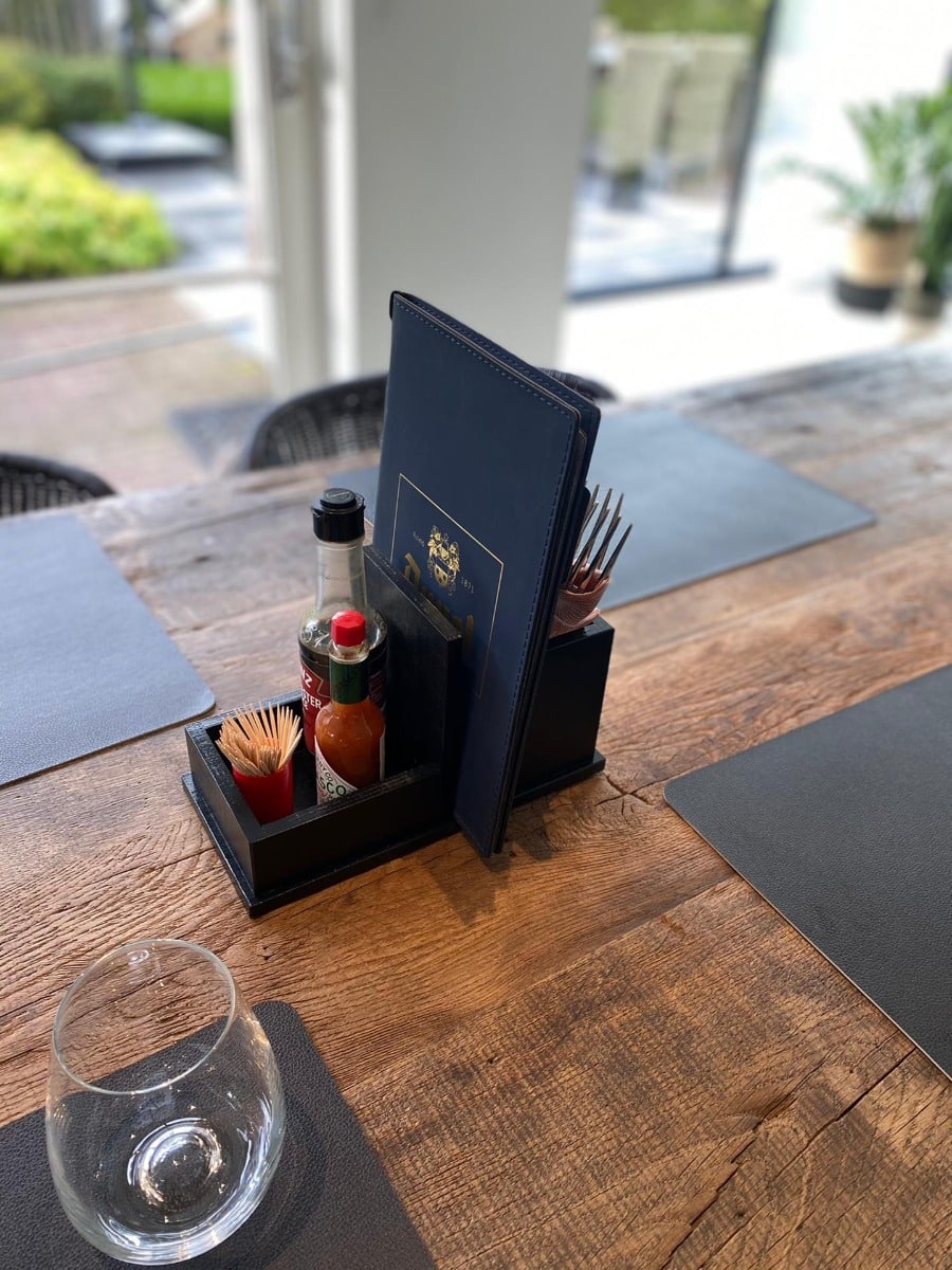 Tafelorganizer - Donkerkleurig hout - Afbeelding 3